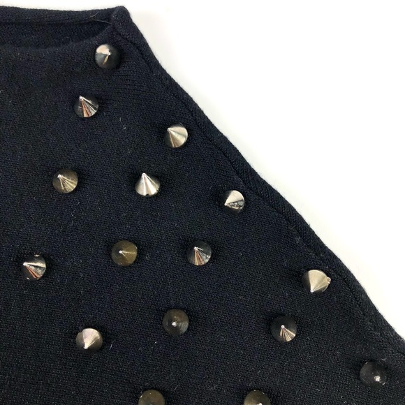 Bebe 2B Studded Spike Shoulder Sweater - Picture 7 of 11